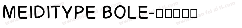 MEIDITYPE BOLE字体转换